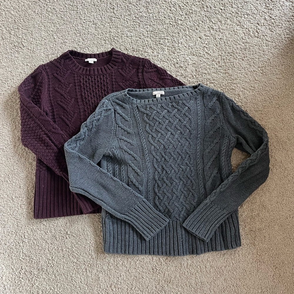 Vintage Gap Cable Knit Sweater Bundle